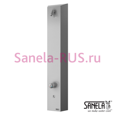 Порционная душевая панель пьезо со смесителем SLSN 02P арт: 92028 Sanela Чехия (фото, схема)