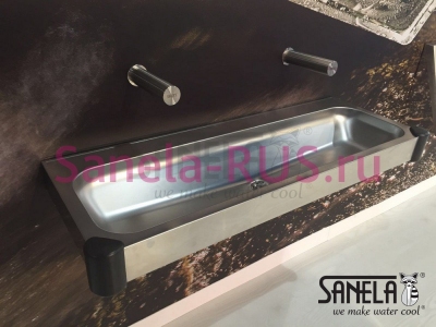 Настенный бесконтактный кран SLU 43B арт: 03435 Sanela Чехия (фото, схема)