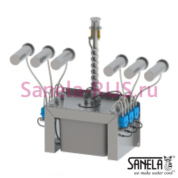 Комплект SLZN 83E6 (6 дозаторов, бачок 6л)