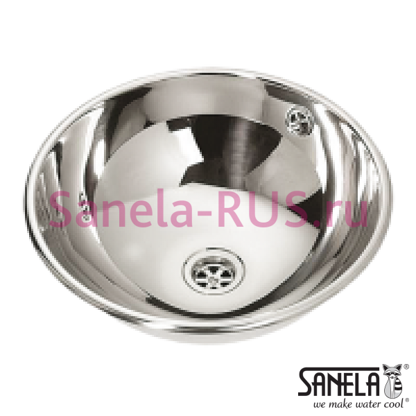 Нержавеющая круглая встраиваемая раковина 360мм SLUN 45X Нержавеющая круглая встраиваемая раковина 360мм SLUN 45X