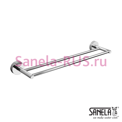 Нержавеющий двойной полотенцедержатель SLZD 10 арт: 62100 Sanela Чехия (фото, схема)