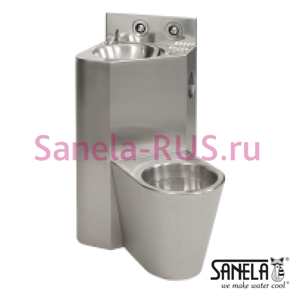 Угловой унитаз налево с умывальником SLWN 08ZL