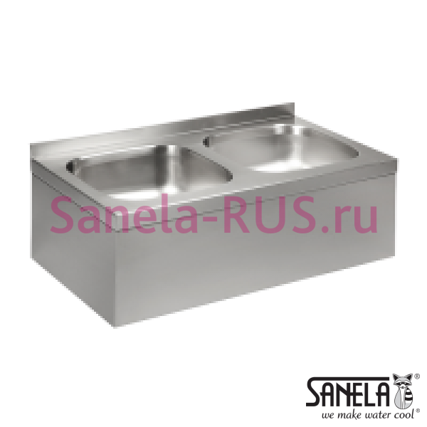 Нержавеющая двойная мойка с сенсорным смесителем SLUN 06EXB Нержавеющая двойная мойка с сенсорным смесителем SLUN 06EXB