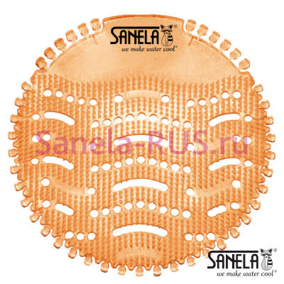 Ароматическое ситечко в писсуар - оранжевое, запах - манго SLA 11 арт: 06110 Sanela Чехия (фото, схема)