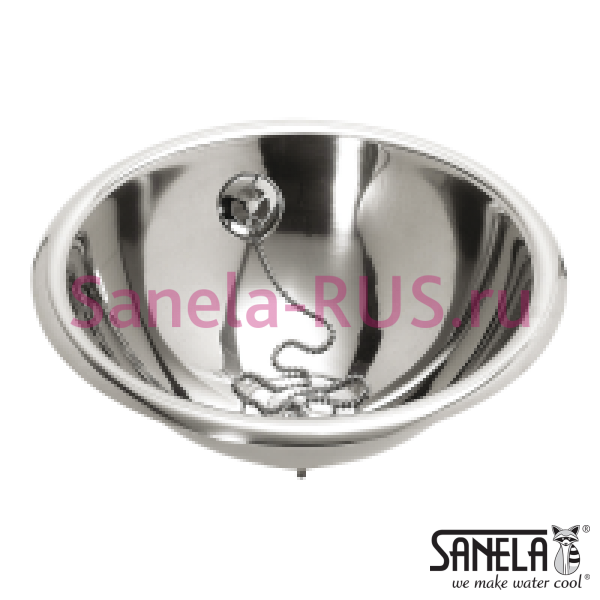 Нержавеющая круглая встраиваемая раковина 320мм SLUN 44X Нержавеющая круглая встраиваемая раковина 320мм SLUN 44X