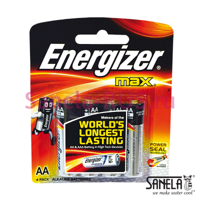 4 щелочные батарейки, 1,5В АА 2700 мА/час SLA 36 арт: 06360 Sanela Чехия (фото, схема)